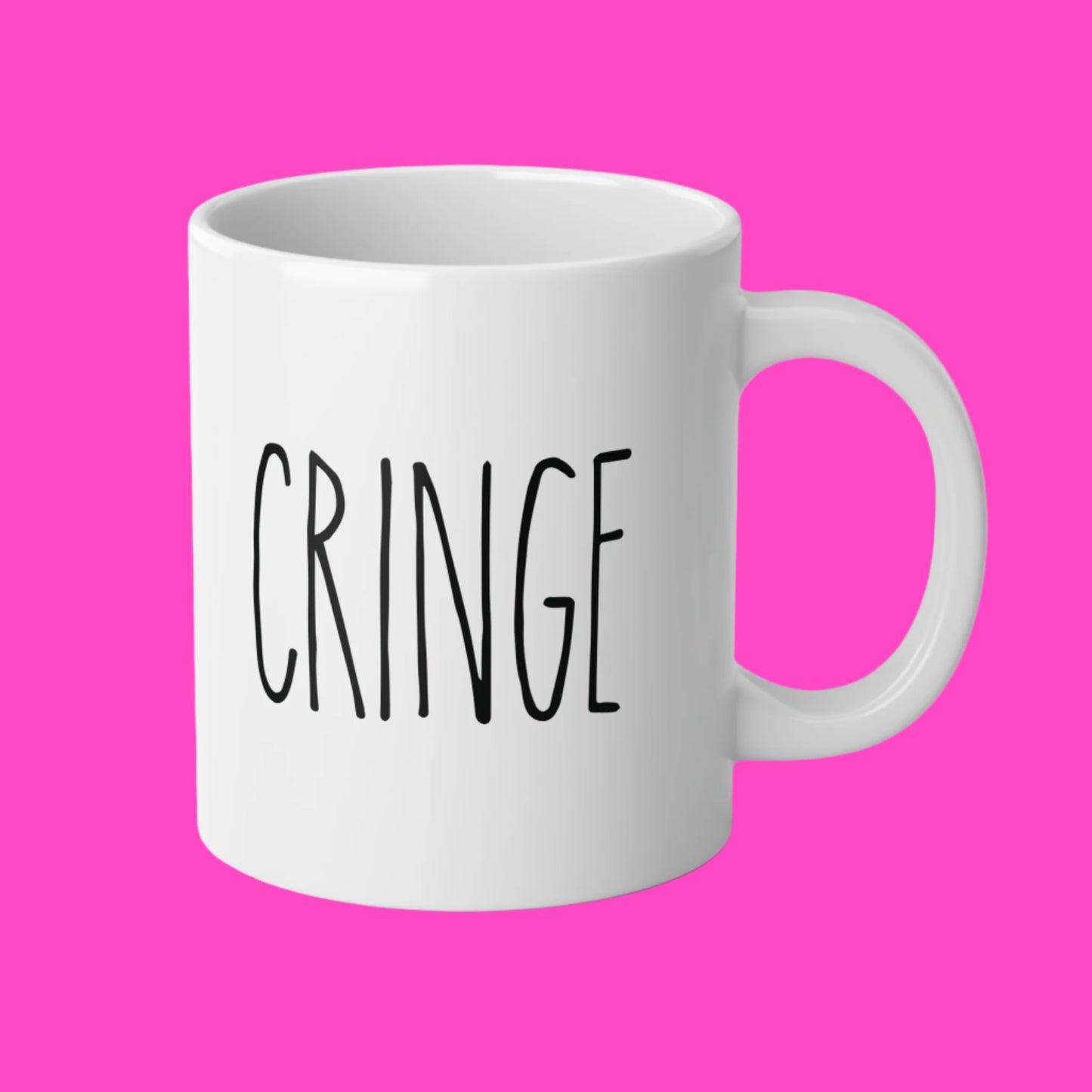 Cringe Mug, 20oz (White)