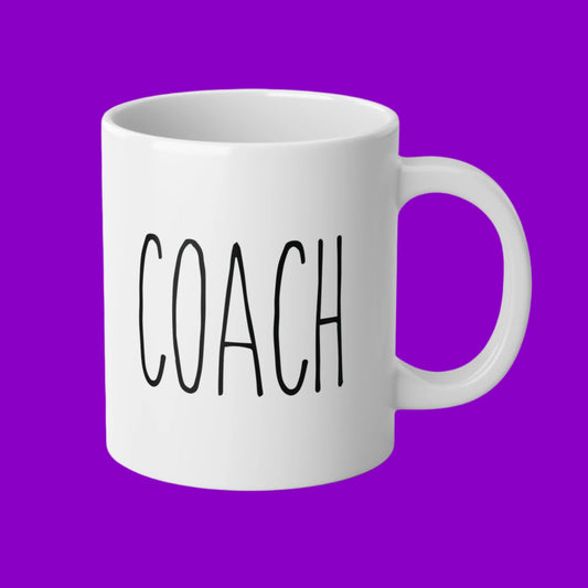 Coach Mug, 20oz (White)