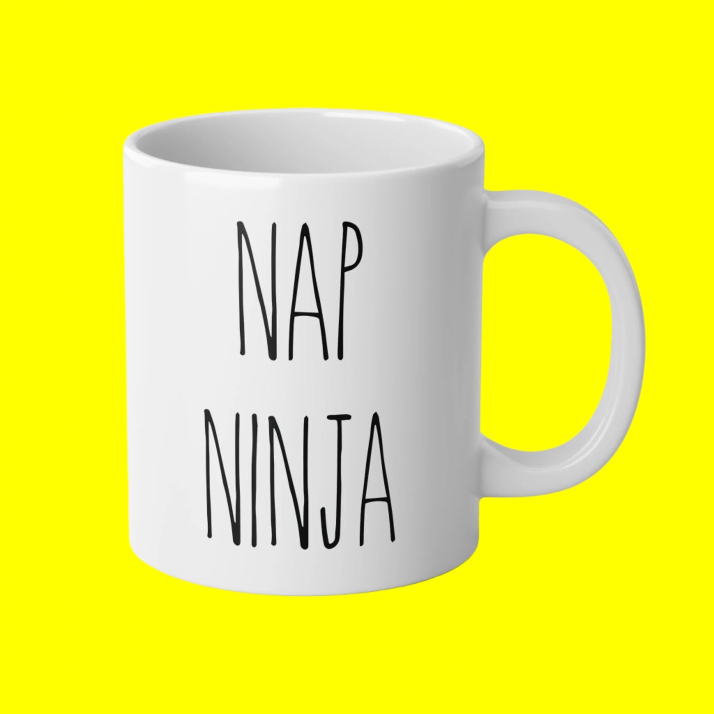 Nap Ninja Mug, 20oz (White)