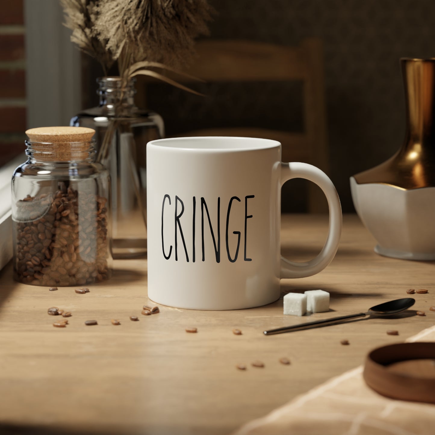 Cringe Mug, 20oz (White)