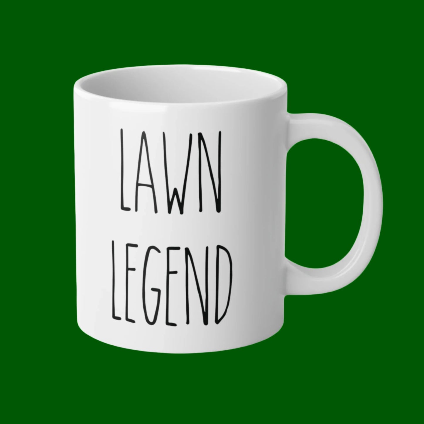 Lawn Legend Mug, 20oz (White)